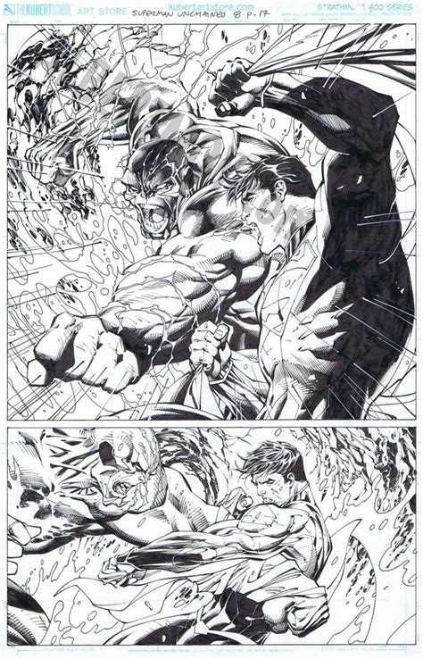 Comic Art For Sale From Albert Moy Superman Unchained Issue 8 Page 17