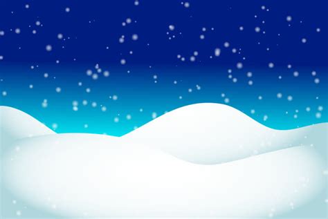 Cartoon Snowy Winter And Christmas Scene With North Pole Sign That