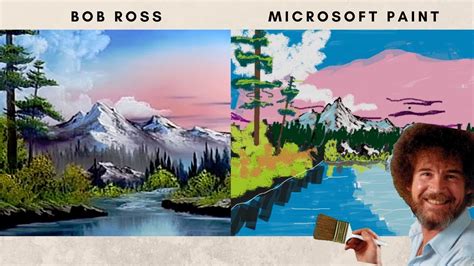 Can I Bob Ross Using Microsoft Paint Youtube