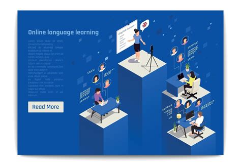 Language Learning Isometric Composition 3295224 Vector Art At Vecteezy