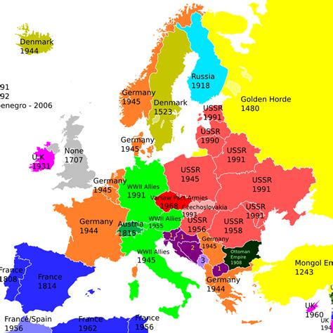 Europe Map Labeled In French