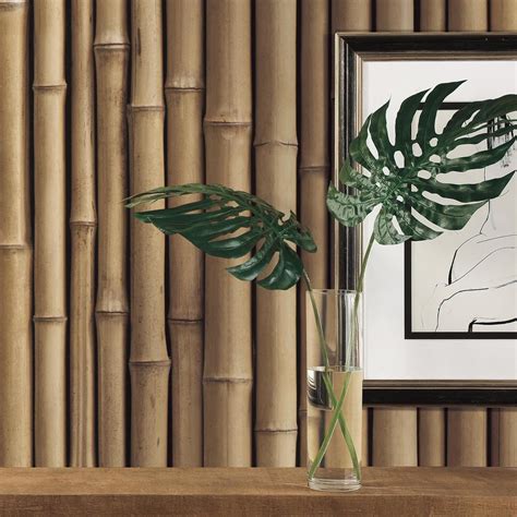 Bamboo Peel And Stick Wallpaper Roommates Decor