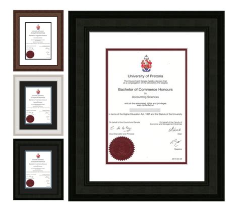 Certificate Degree Frames