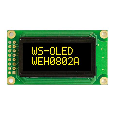 12 Oled Display 8x2 Oled Oled 8x2 Weh000802a Winstar Display