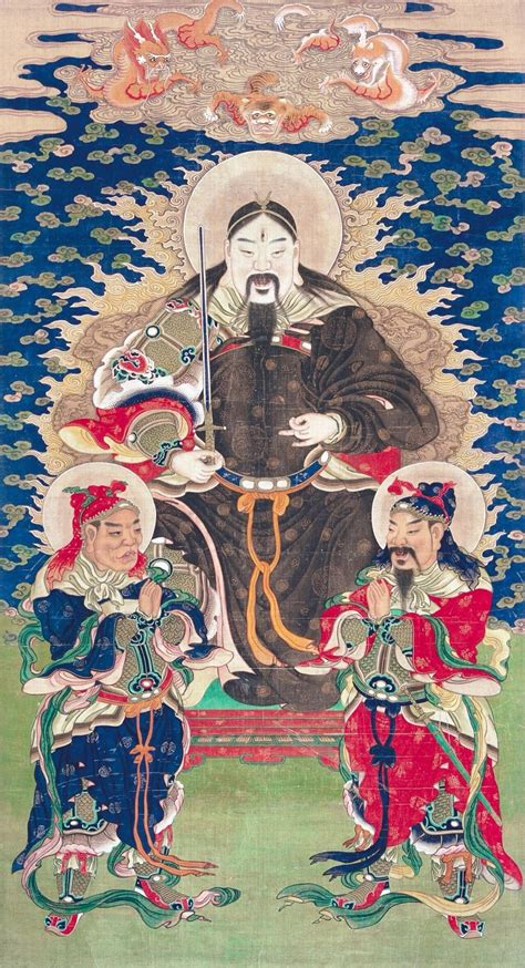 chinese traditional art folk religion daoism buddhist art hanfu deities buddha saints