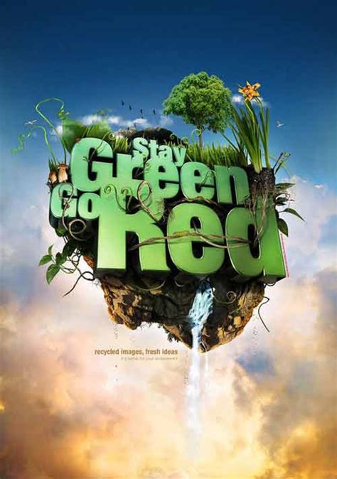 Gambar poster bertemakan go green atau lingkungan hidup diatas menyadarkan kita untuk sen… juni 05, 2021. Modul Pembuatan Poster Lingkungan Go Green - Contoh poster ...