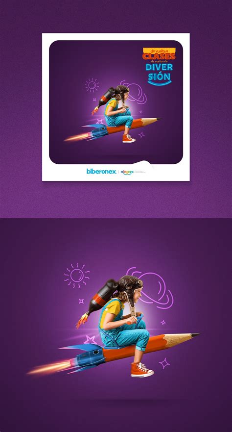 CAMPAÑA REGRESO A CLASES - Biberonex on Behance | Creative advertising design, Social media ...