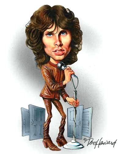 Musician Cartoons And Caricatures Jim Morrison Musician Cartoon