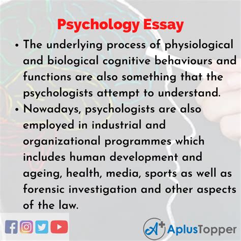 Psychology Essay Introduction Free Psychology Essay Examples For