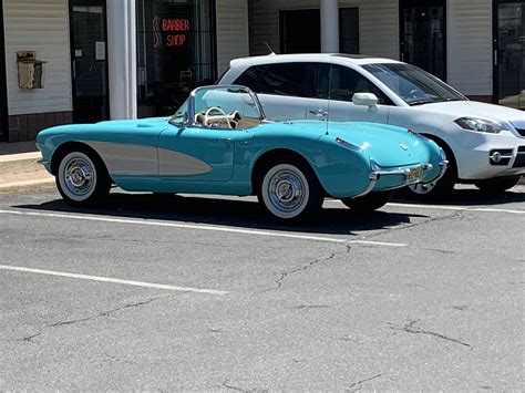 Saw This Beautiful Sky Blue Corvette C2 At A Dunkin Donuts Rspotted