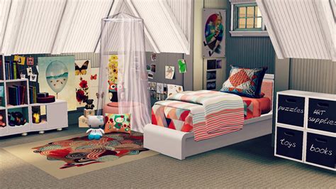 Simsdom Sims 4 Cc Kids Bedroom 4 In 12 Lilipinso Kids Bedroom Set
