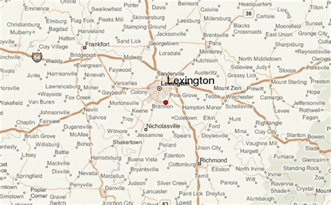 Lexington Ky Time Zone Map Map