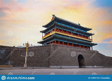 Qianmen Or Zhengyangmen Gate At The Southern Side Of Tiananmen Square