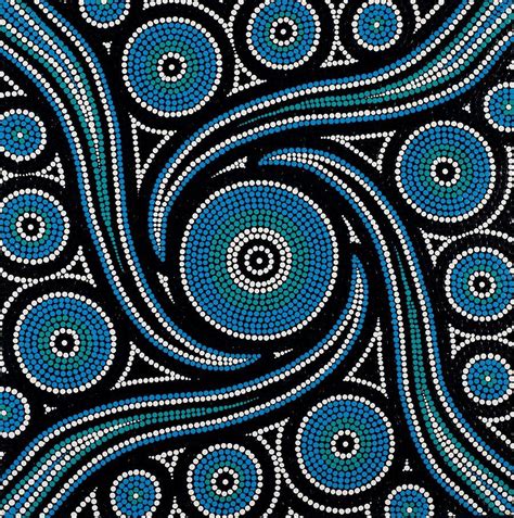 Ancestral Winds Aboriginal Dot Painting Indigenous Australian Art