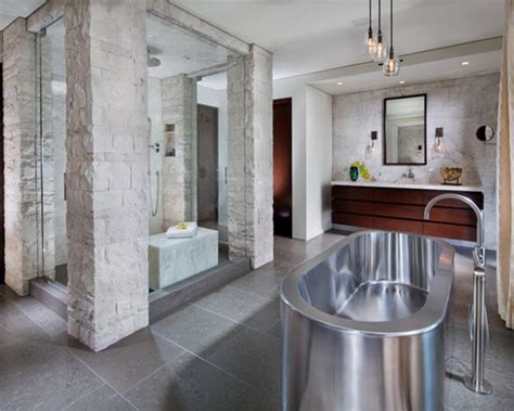 Put it on all four walls, but stop the colour looking flat by positioning white fittings and fixtures against it and a few glistening. 37 light grey bathroom floor tiles ideas and pictures 2020