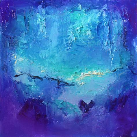 Blue Abstract Painting Modern Art Paintings Large Abstract Etsy Riset