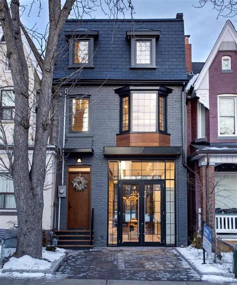 Townhome Architecture Updated Traditional Townhouse Exterior