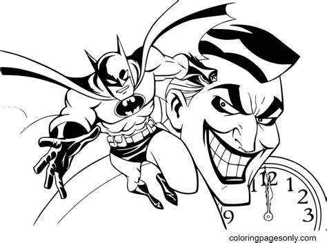 Joker Batman Coloring Page Free Printable Coloring Pages