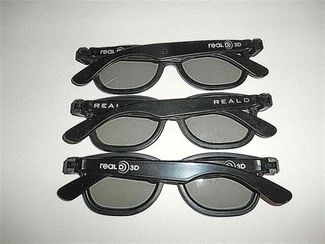 lot of 3 real d 3d glasses ebay