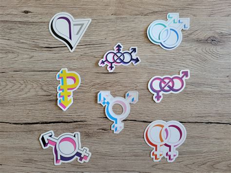 Gay Man Mlm Pride Symbol Sticker Etsy