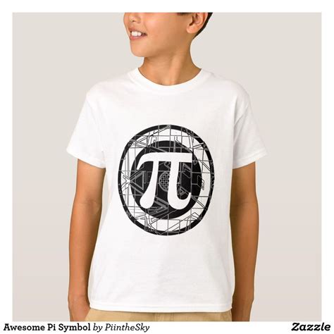 The compliments you'll receive will go on and on, just like the digits of pi. Awesome Pi Symbol T-Shirt | Zazzle.com | Pi day shirts, Pi symbol, Shirts