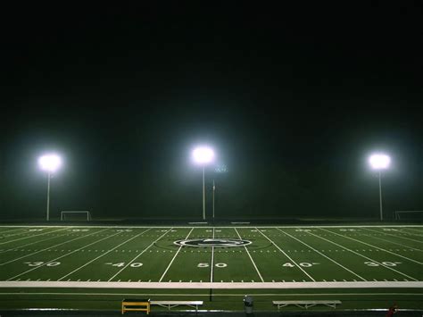 Football Field At Night Wallpaper