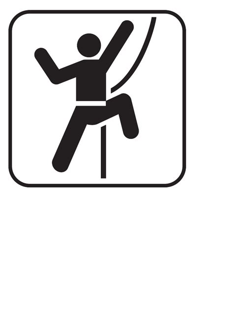 Technical Rock Climbing White Clip Art At