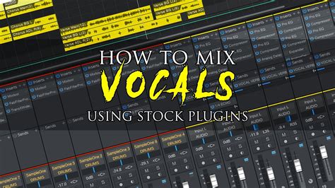 Mixing Rap Vocals Using Stock Plugins Studio One 4 Youtube