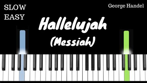 Hallelujah Chorus Handels Messiah Slow And Easy Piano Tutorial