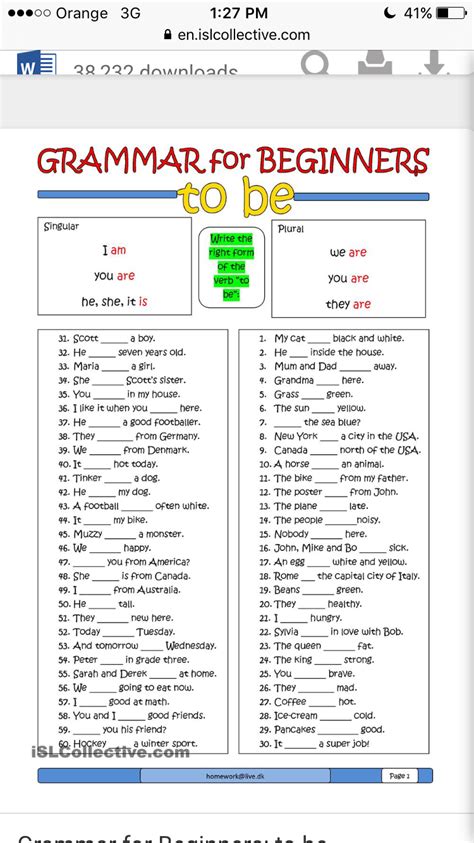 Basic English For Beginners Worksheets Thekidsworksheet