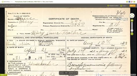 Provide 3 proof of identity documents and. Genea-Musings: Pennsylvania Death Certificates (1906-1924 ...