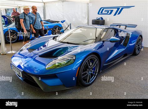 2018 Ford Gt Supercar On Static Display At The 2018 Goodwood Festival