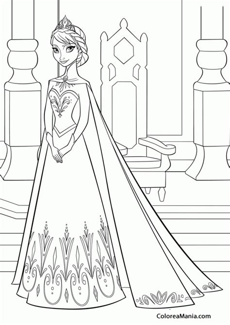 Colorear Elsa 2 Frozen Dibujo Para Colorear Gratis Dibujos Para