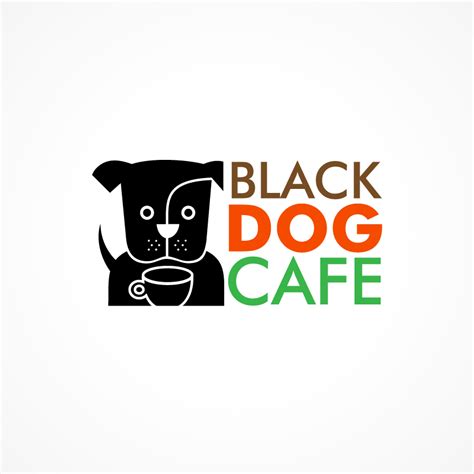 Modern Bold Cafe Logo Design For Black Dog Cafe By Irina Makedonska