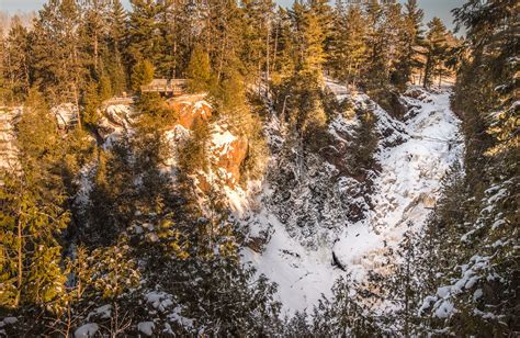 Winter At Big Manitou Falls Pattison State Park Wisconsi Flickr