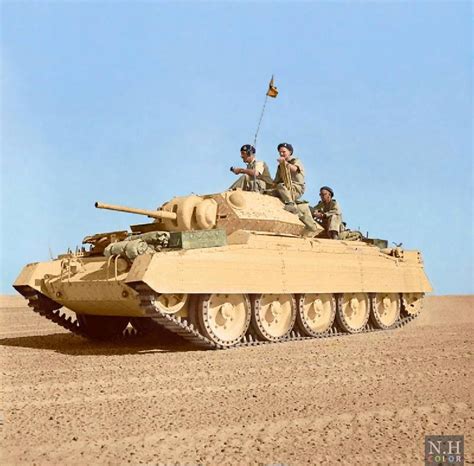 A British Cruiser Mk Vi A15 Crusader Mk Ii Tank In The North African