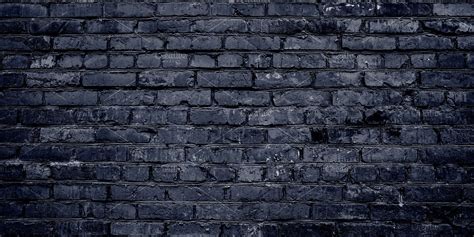 Black Brick Wall Texture Background High Quality Architecture Stock