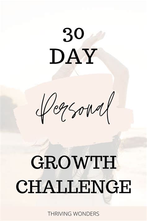 30 Day Personal Growth Challenge Self Improvement Personal Growth