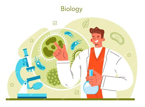 Premium Vector Biology Science Concept Scientist Make Laboratory
