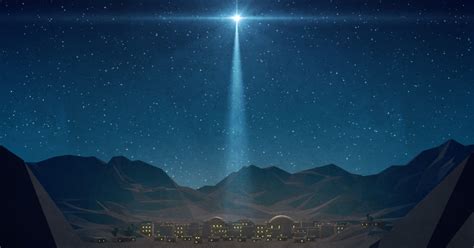 Bethlehem Night Christmas Star Still Background