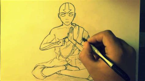 How To Draw Avatar Aang Youtube