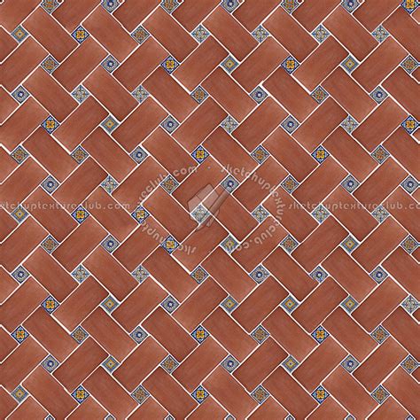 Spanish Terracotta Rustic Tile Texture Seamless 17129