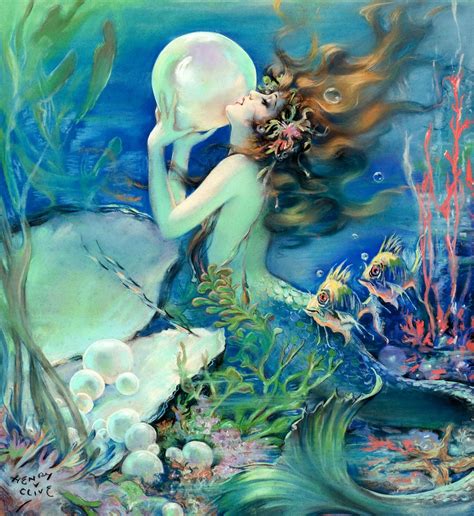 Henry Clive Mermaid Art Mermaid Dreams Vintage Mermaid