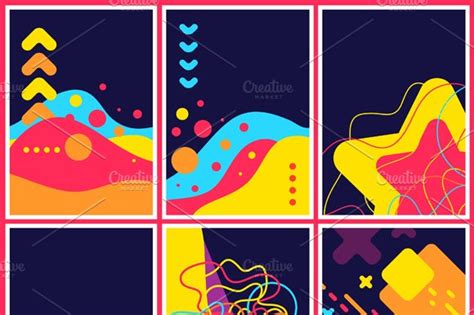 Collection Of 12 Abstract Background Illustrator Graphics ~ Creative