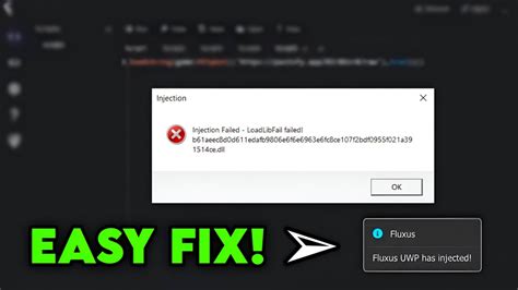 How To Fix Fluxus Injection Failed Error Roblox Fluxus Injection Error Solution