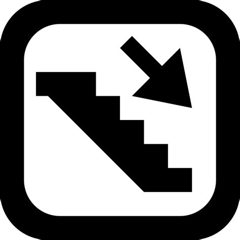 Stairs Down Svg Png Icon Free Download 277644 Onlinewebfontscom
