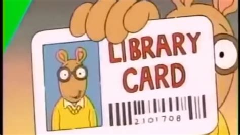Arthur Library Card Lyrics Youtube