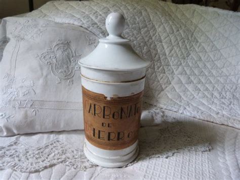Antique Porcelain Chemist Apothecary Pharmacy Pot Jar