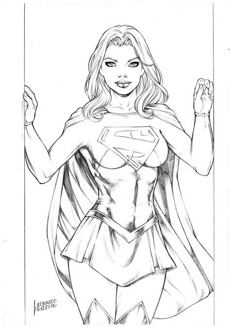 Supergirl Drawing Skill