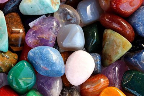 Hd Wallpaper Closed Up Photo Of Multicolored Pebbles Stones Gems